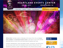 Tablet Screenshot of heartlandeventscenter.com